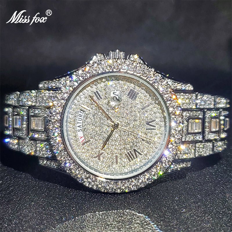 Masculino Diamond Quartz Watches - Limited time Finds