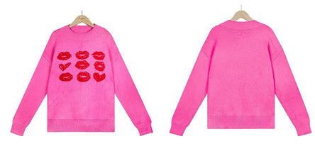 Women's Valentine's Day Love Lip Sweater - Limited time Finds