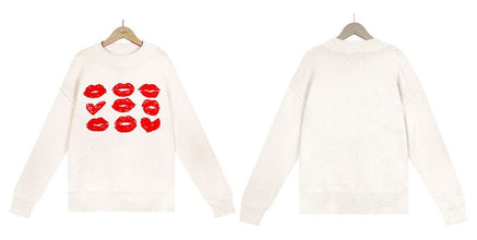 Women's Valentine's Day Love Lip Sweater - Limited time Finds