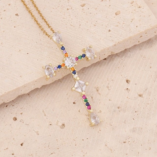 Gold Plated Cross Pendant Necklace - Limited time Finds