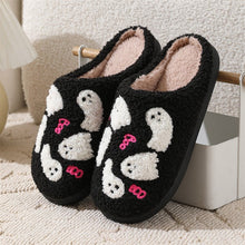 Halloween Cartoon Ghost Cotton Slippers For Women Indoor Non - slip Bedroom Floor Slipper Winter House Shoes - Limited time Finds