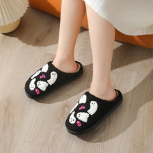 Halloween Cartoon Ghost Cotton Slippers For Women Indoor Non - slip Bedroom Floor Slipper Winter House Shoes - Limited time Finds