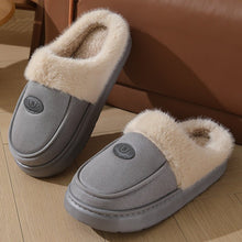 Winter Plush Slippers For Men Casual All - match Warm Suede House Shoes Indoor Non - slip Floor Bedroom Slipper - Limited time Finds