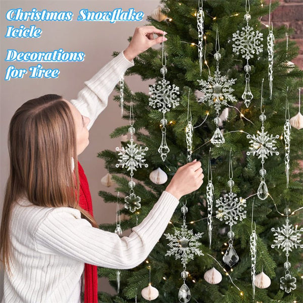 10pcs Acrylic Christmas Tree Ornaments Set - Limited time Finds