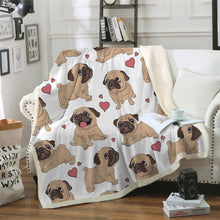 Winter Double - layer Thick Blankets Printed Cotton Fleece Blanket Sofa Blankets Lazy Blankets Puppy Series - Limited time Finds