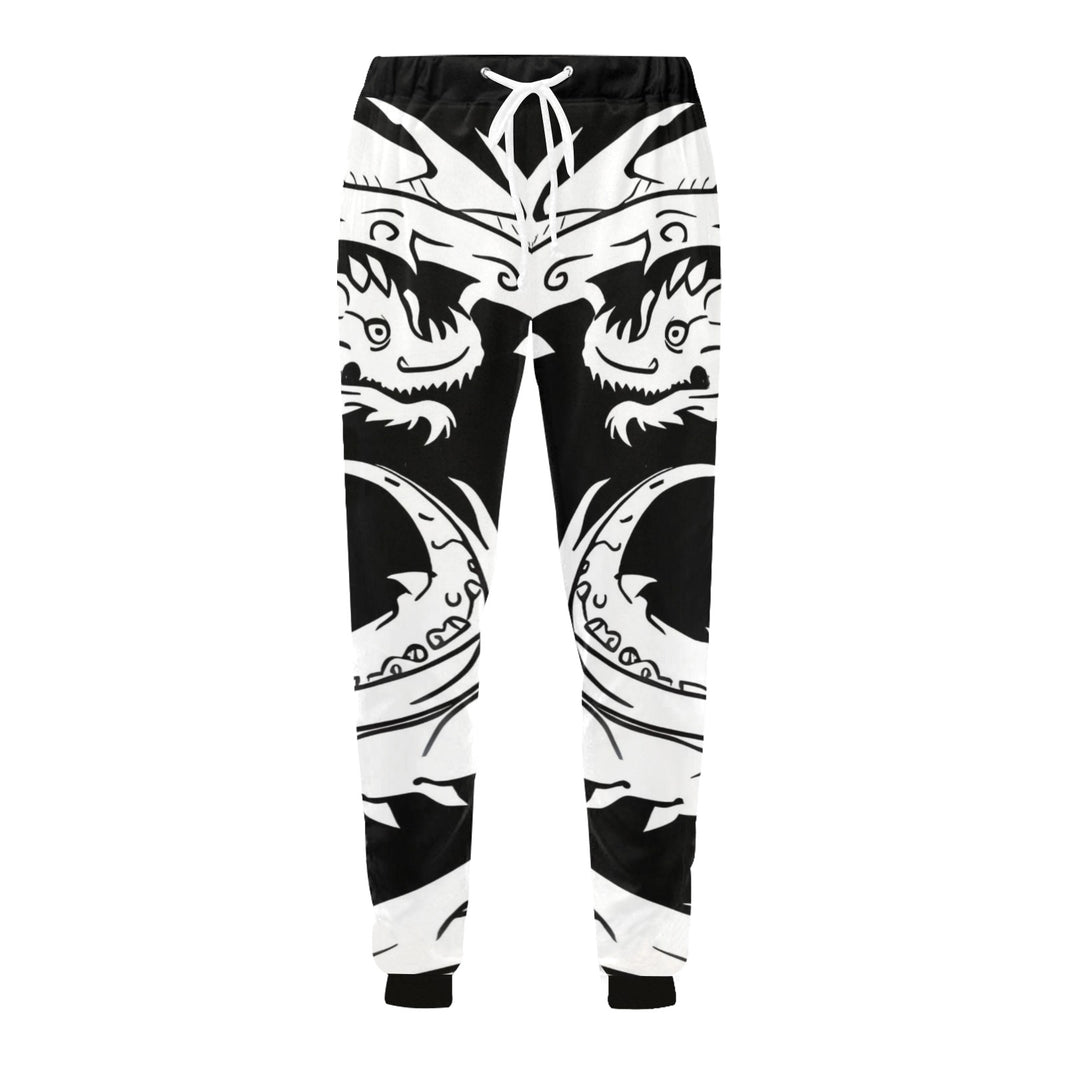 Casual Baggy Slacks Dragon print