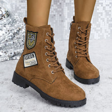 Fashion Lace - up Chunky Heels Boots Winter Round Toe Shoes For Women - Limited time Finds