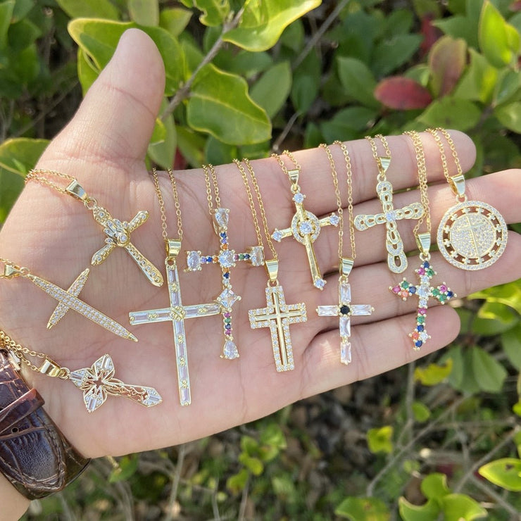 Gold Plated Cross Pendant Necklace - Limited time Finds