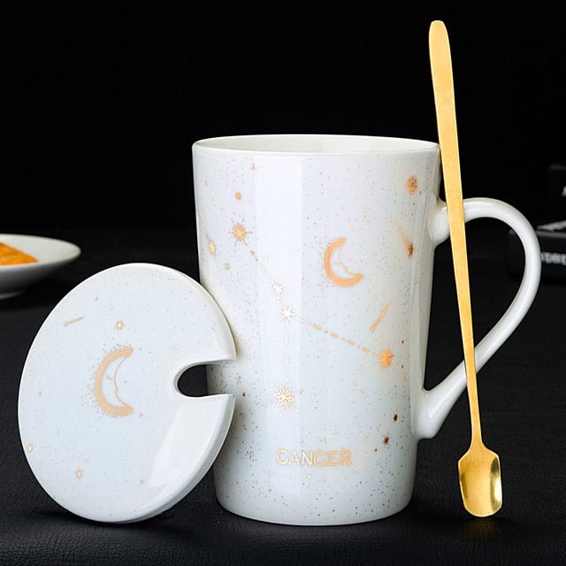 Imbibe the Cosmos: 12 Constellations Ceramic Mug - Limited time Finds