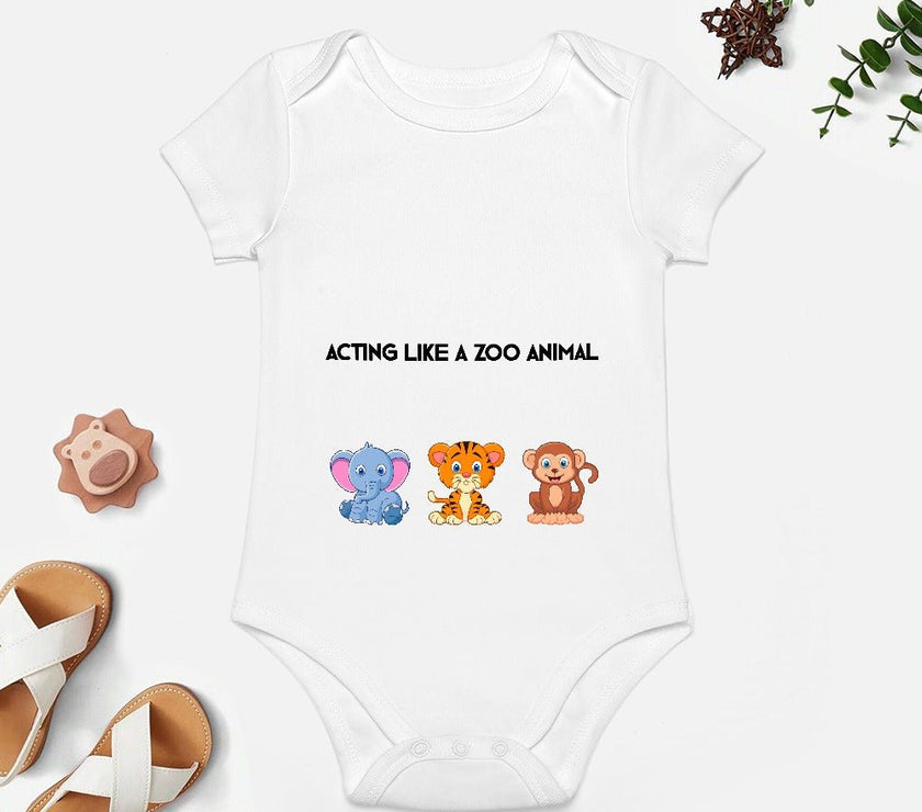 Animalistic Short -Sleeve Baby's Bodysuit - Limited time Finds