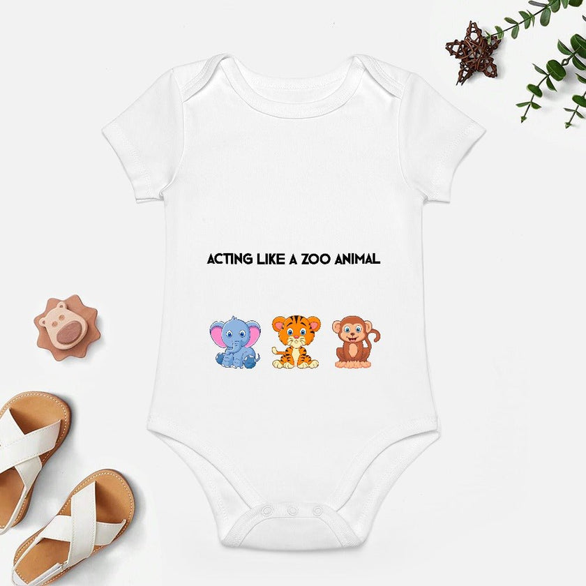 Animalistic Short -Sleeve Baby's Bodysuit - Limited time Finds