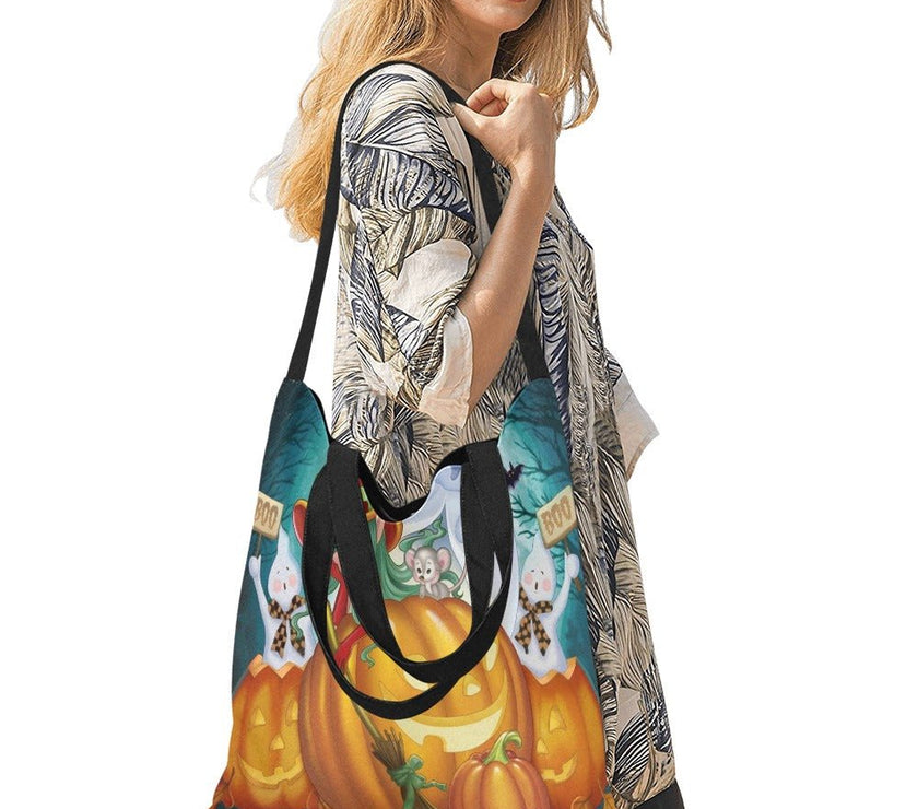 Halloween Witching All Over Print Canvas Tote Bag(Medium) - Limited time Finds