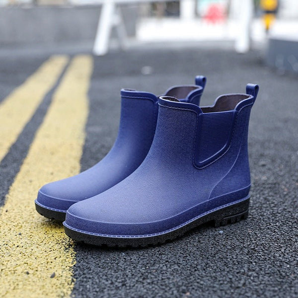 Short Tube Water Shoes Men Rain Boots Autumn And Winter - Limited time Finds