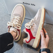 Lace - up Casual Shoes Men Soft Thick Sole Fashion Comfortable Breathable Flats Sneakers Student Platform Outdoor Walking Shoes - Limited time Finds