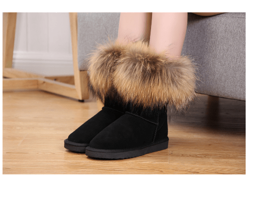 Women's Fox Fur Snow Boots - Limited time Finds