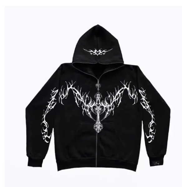 Gothic Clothing Trend Zipper Hoodies - Limited time Finds