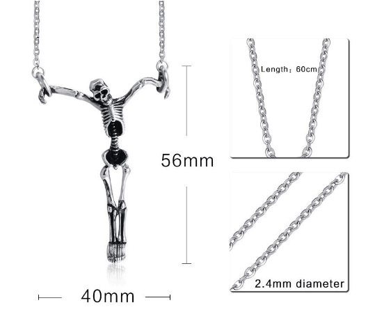 Crucifixion Skull Pendant Necklace - Limited time Finds