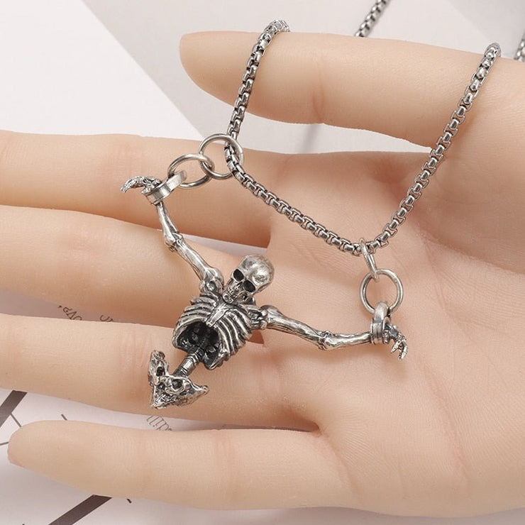 Crucifixion Skull Pendant Necklace - Limited time Finds