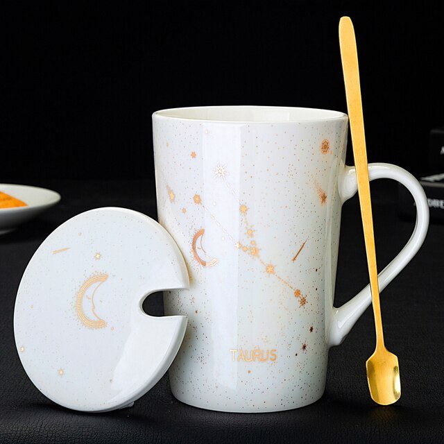 Imbibe the Cosmos: 12 Constellations Ceramic Mug - Limited time Finds