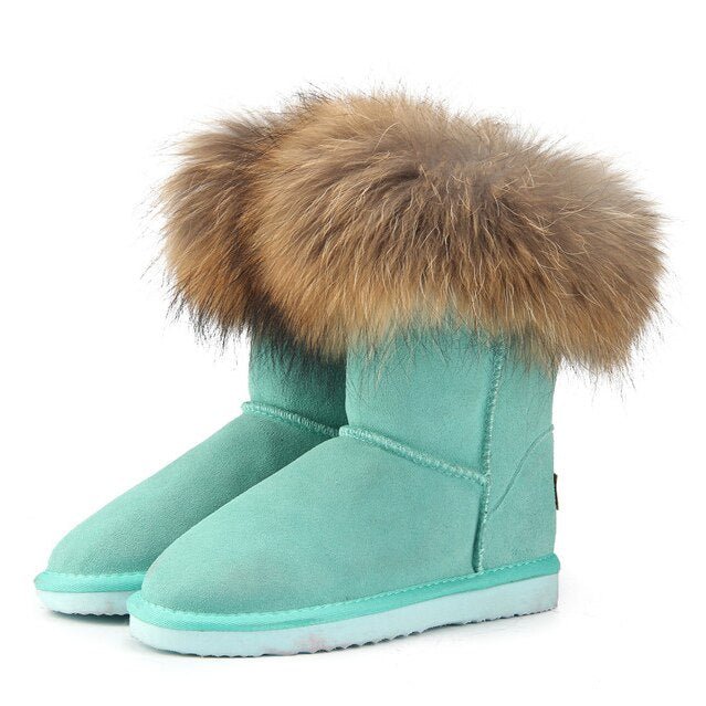 Women's Fox Fur Snow Boots - Limited time Finds