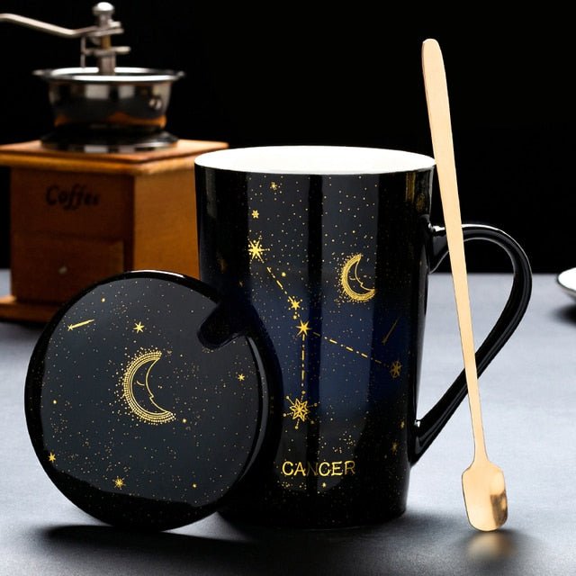 Imbibe the Cosmos: 12 Constellations Ceramic Mug - Limited time Finds