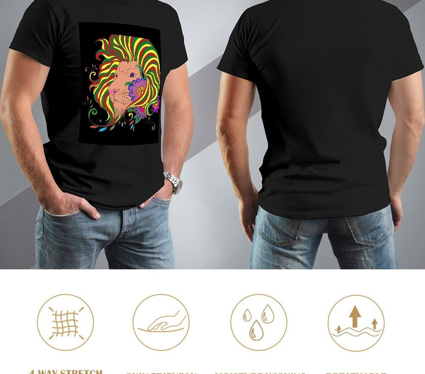 Rasta Lion Men's T-shirt - Limited time Finds