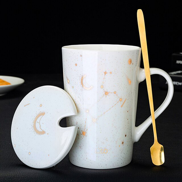 Imbibe the Cosmos: 12 Constellations Ceramic Mug - Limited time Finds