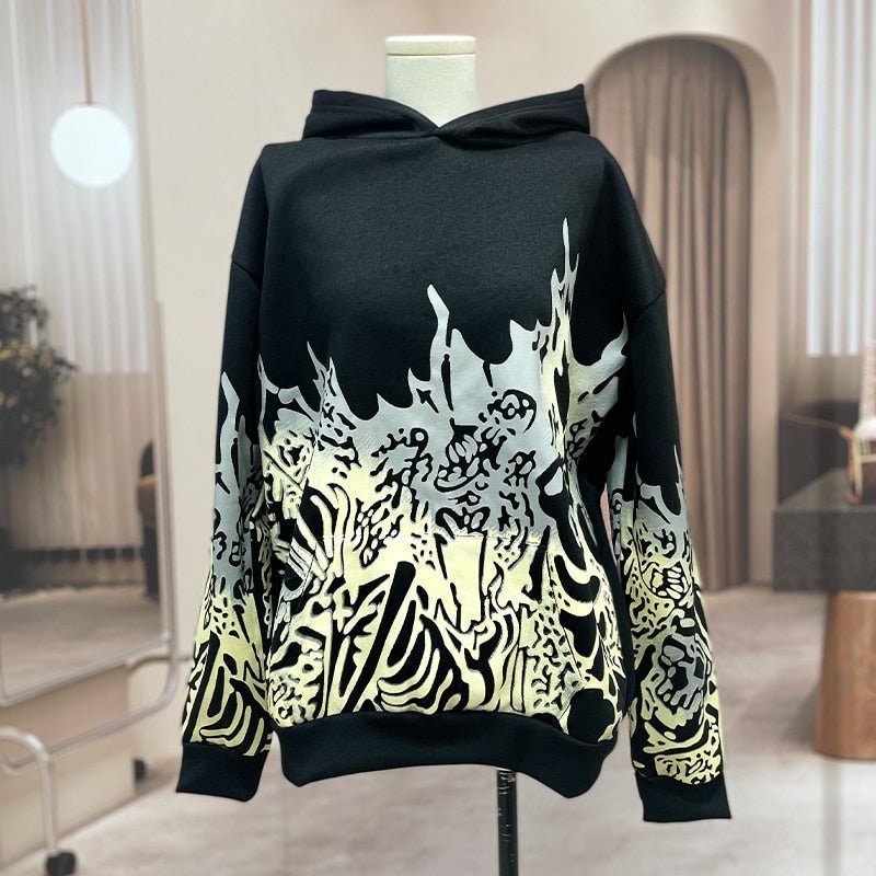 Streetwear Skull Print Men's Hoodies - Limited time Finds