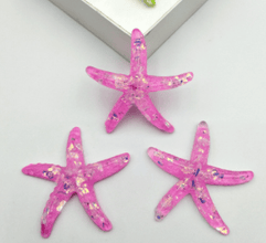 Clear Resin Glitter Starfish Accessories Cream Jewelry Accessories - Limited time Finds