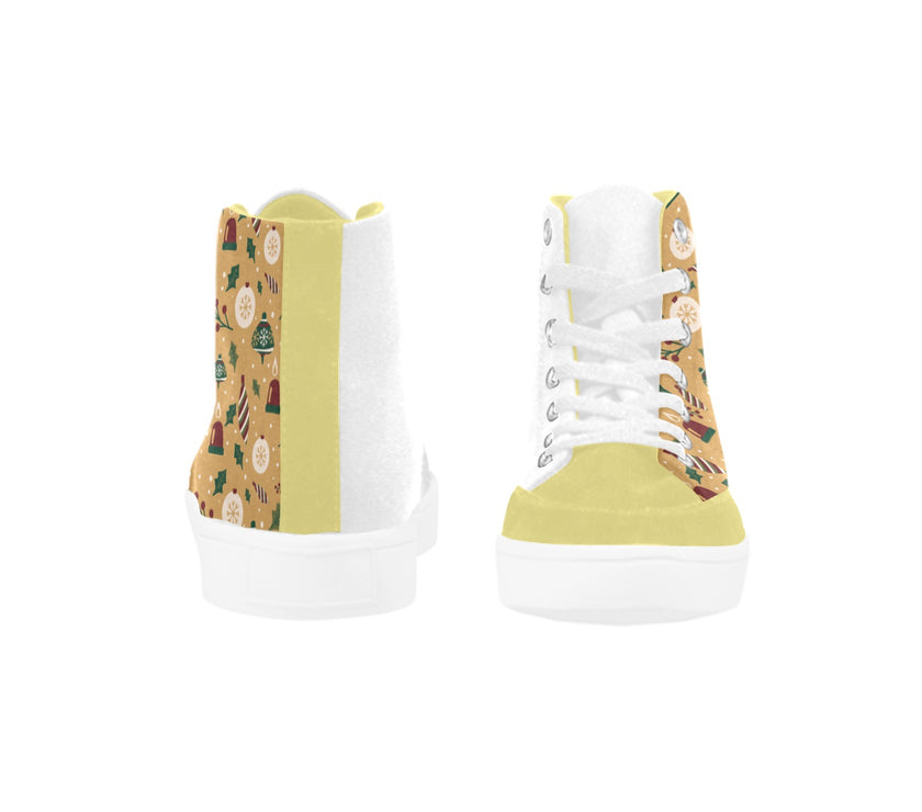 High Top Canvas Holly Jolly Women's Shoes