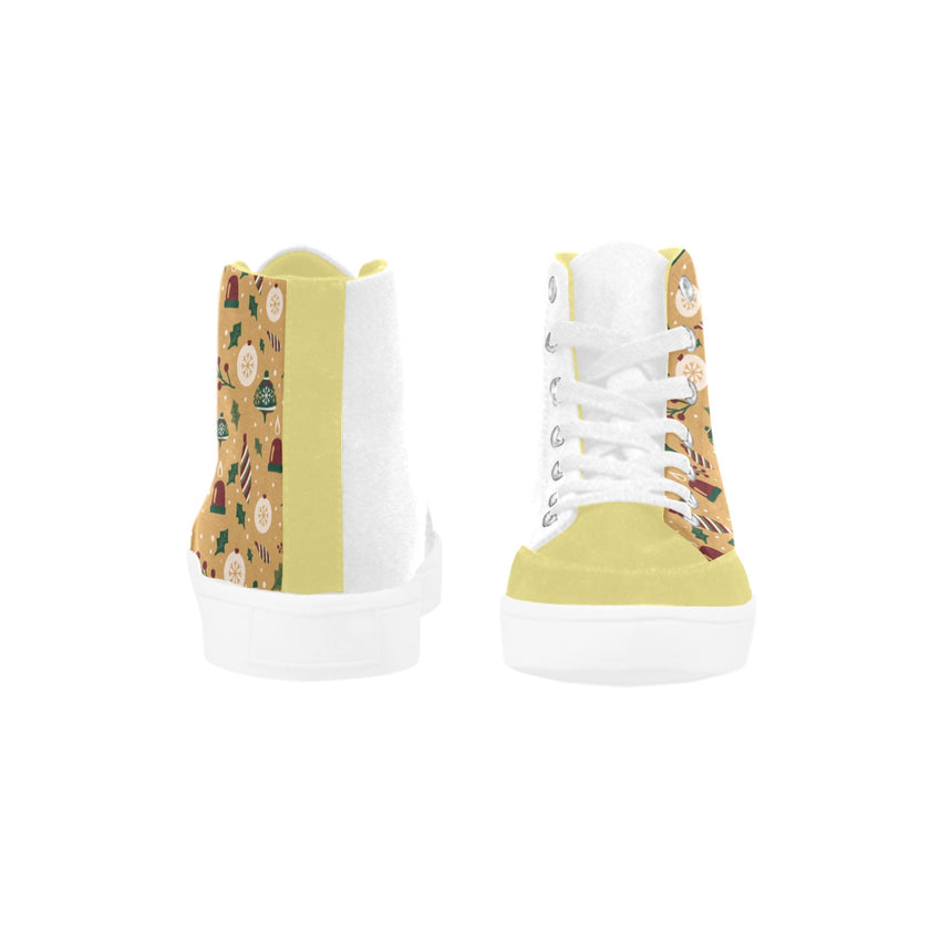 High Top Canvas Holly Jolly Women's Shoes