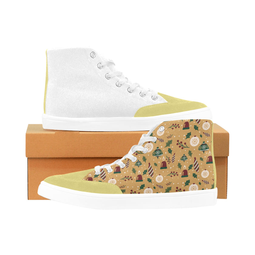 High Top Canvas Holly Jolly Women's Shoes