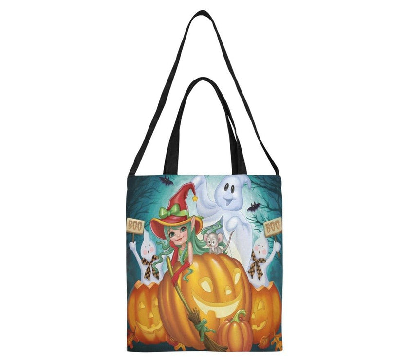 Halloween Witching All Over Print Canvas Tote Bag(Medium) - Limited time Finds