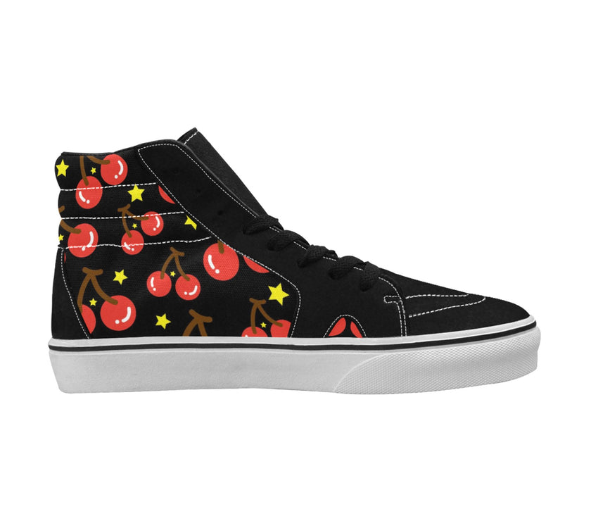 Bomb Cherry Women's High Top Canvas Shoes - Limited time Finds