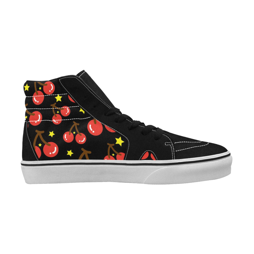 Bomb Cherry Women's High Top Canvas Shoes - Limited time Finds