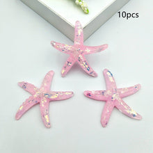 Clear Resin Glitter Starfish Accessories Cream Jewelry Accessories - Limited time Finds