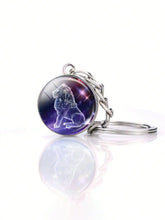 Constellation Luminous Keychain, Glass Ball Pendant, Zodiac Keychain, Birthday Gifts, Party Favors, Holiday Gifts - Limited time Finds