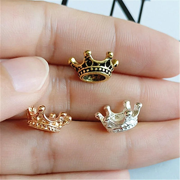 90pcs/lot 3D crown Charm Pendants Hair Accessories Clothing Accessories alloy fittings DIY accessories - Limited time Finds