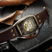 Fashion Vitage Men Watches Shenhua Skeleton Skull Watches Men Automatic Mechanical Watches Leather Men Watches Relogio Masculino - Limited time Finds