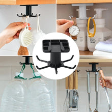 6 Hooks Kitchen Rack Kitchen Organizer Home Accessories 360 Degrees Rotating Cabinet Hanger Utensils For Kitchen Convenience - Limited time Finds