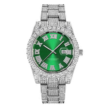 Hip Hop Full Iced Out Mens Watches Luxury Date Quartz Wrist Watches With Micropaved Cubic Zircon Watch For Women Men Jewelry - Limited time Finds