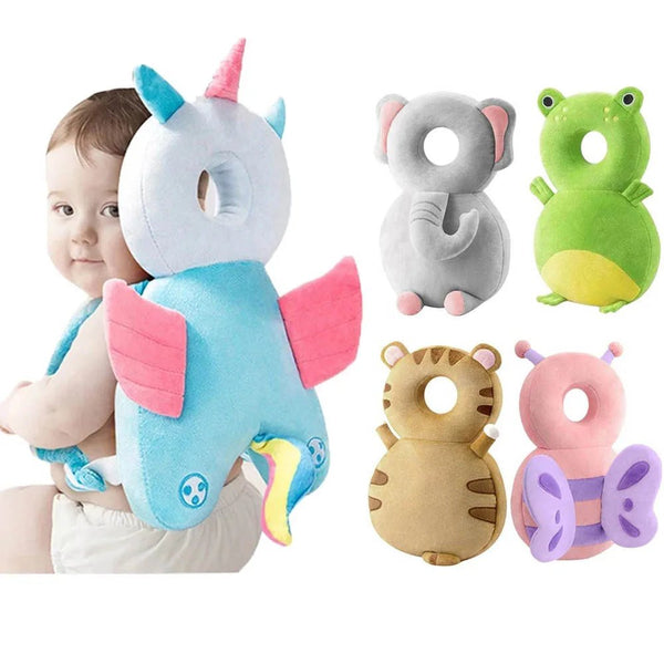 Newborn Headrest Security Pillows Backpack Toddler Baby Head Fall Protection Pad Cushion Cartoon Soft Security Pillows Backpack - Limited time Finds