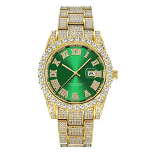 Hip Hop Full Iced Out Mens Watches Luxury Date Quartz Wrist Watches With Micropaved Cubic Zircon Watch For Women Men Jewelry - Limited time Finds