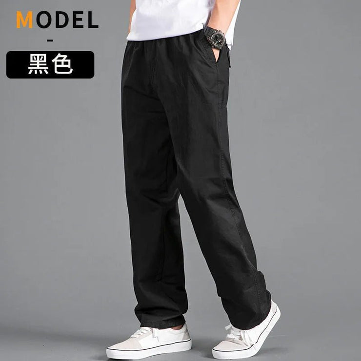 Men's Loose Straight Cargo Pants - Solid Grey - Limited time Finds