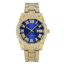 Hip Hop Full Iced Out Mens Watches Luxury Date Quartz Wrist Watches With Micropaved Cubic Zircon Watch For Women Men Jewelry - Limited time Finds