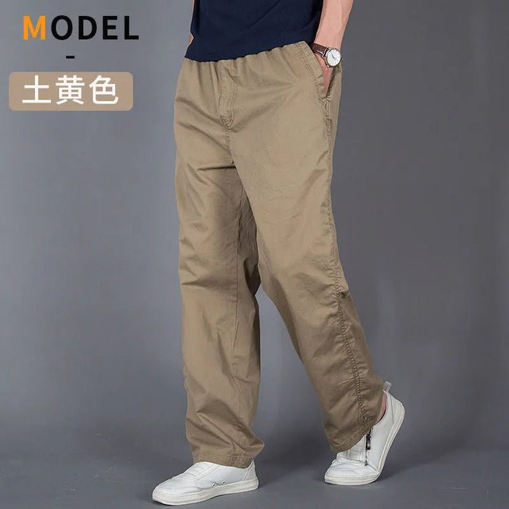 Men's Loose Straight Cargo Pants - Solid Grey - Limited time Finds