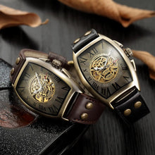 Fashion Vitage Men Watches Shenhua Skeleton Skull Watches Men Automatic Mechanical Watches Leather Men Watches Relogio Masculino - Limited time Finds