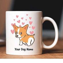 Corgi Custom Name Coffee Mug White, 11 ounces Milk Cup Gifts for Him Gifts for Her, Christmas Gifts Friends and colleagues - Limited time Finds