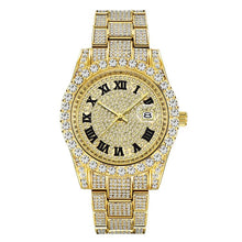 Hip Hop Full Iced Out Mens Watches Luxury Date Quartz Wrist Watches With Micropaved Cubic Zircon Watch For Women Men Jewelry - Limited time Finds