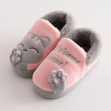 Children Indoor Slippers Winter Warm Shoes Kids Mum Dad Home Floor Slipper Cartoon Style Anti - slip Boys Girls Cotton Footwear - Limited time Finds